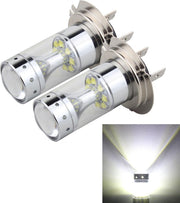 2 STKS H7 60W 1200 LM 6000K Autorichtlampen met 12 CREE XB-D LED-lampen
