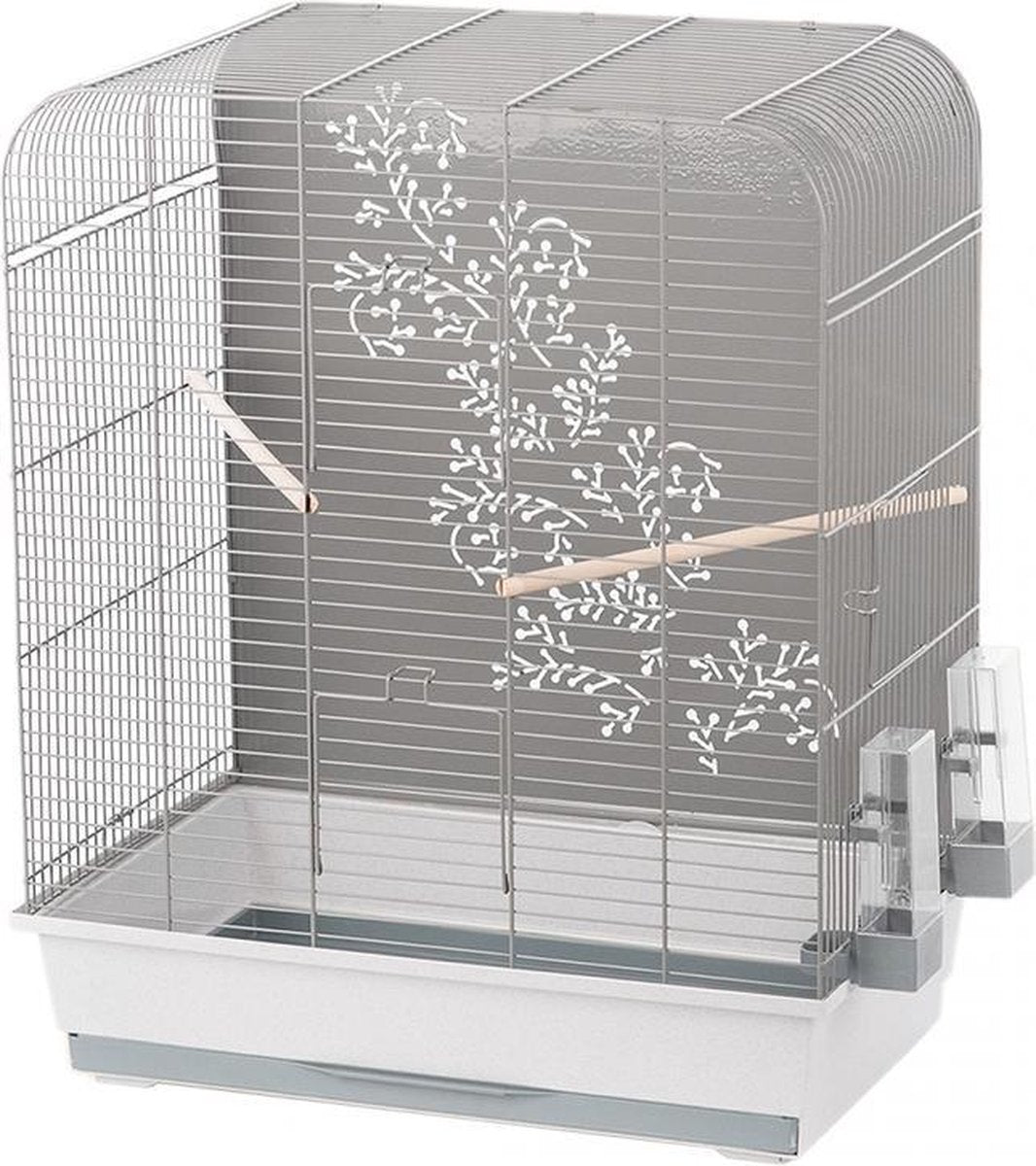 Vogelkooi Miki Wit/grijs
