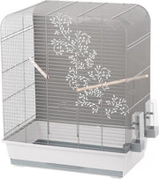 Vogelkooi Miki Wit/grijs
