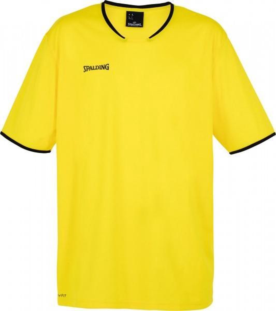 Spalding Shooting SS Shirt Unisex - Geel / Zwart - maat 152