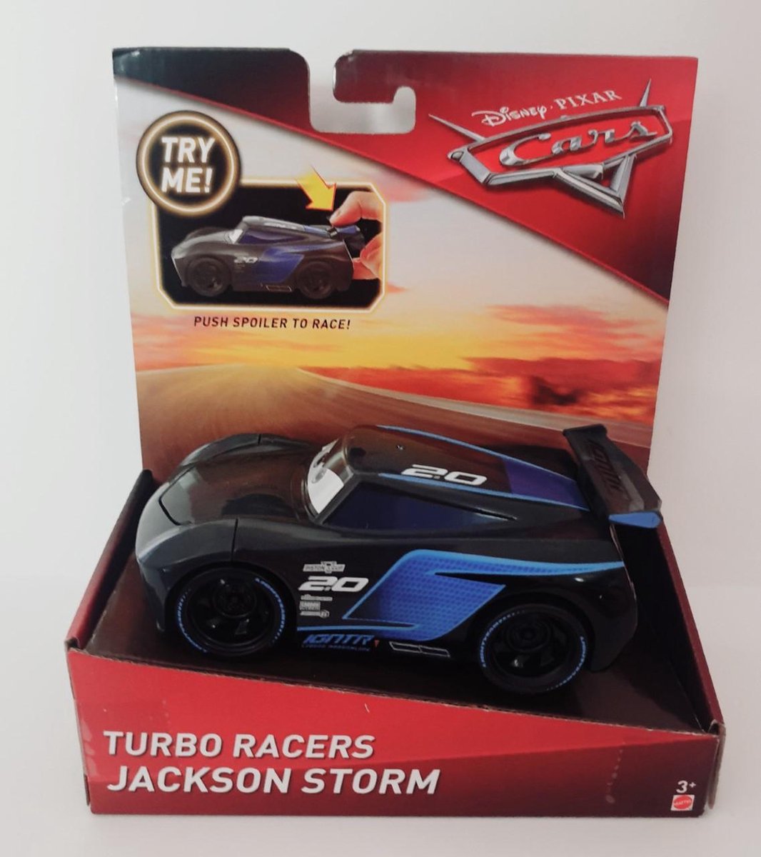Mattel Cars Spoiler Speeders Auto Jackson Storm 13