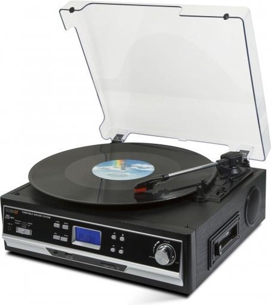 Technaxx TX-22+ Platenspeler en cassettedeck met digitaliseer functie naar USB of SD