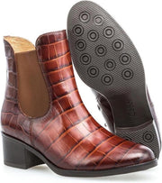 Gabor 31.650.34 Dames Enkellaars - Cognac Bruin - Maat 40