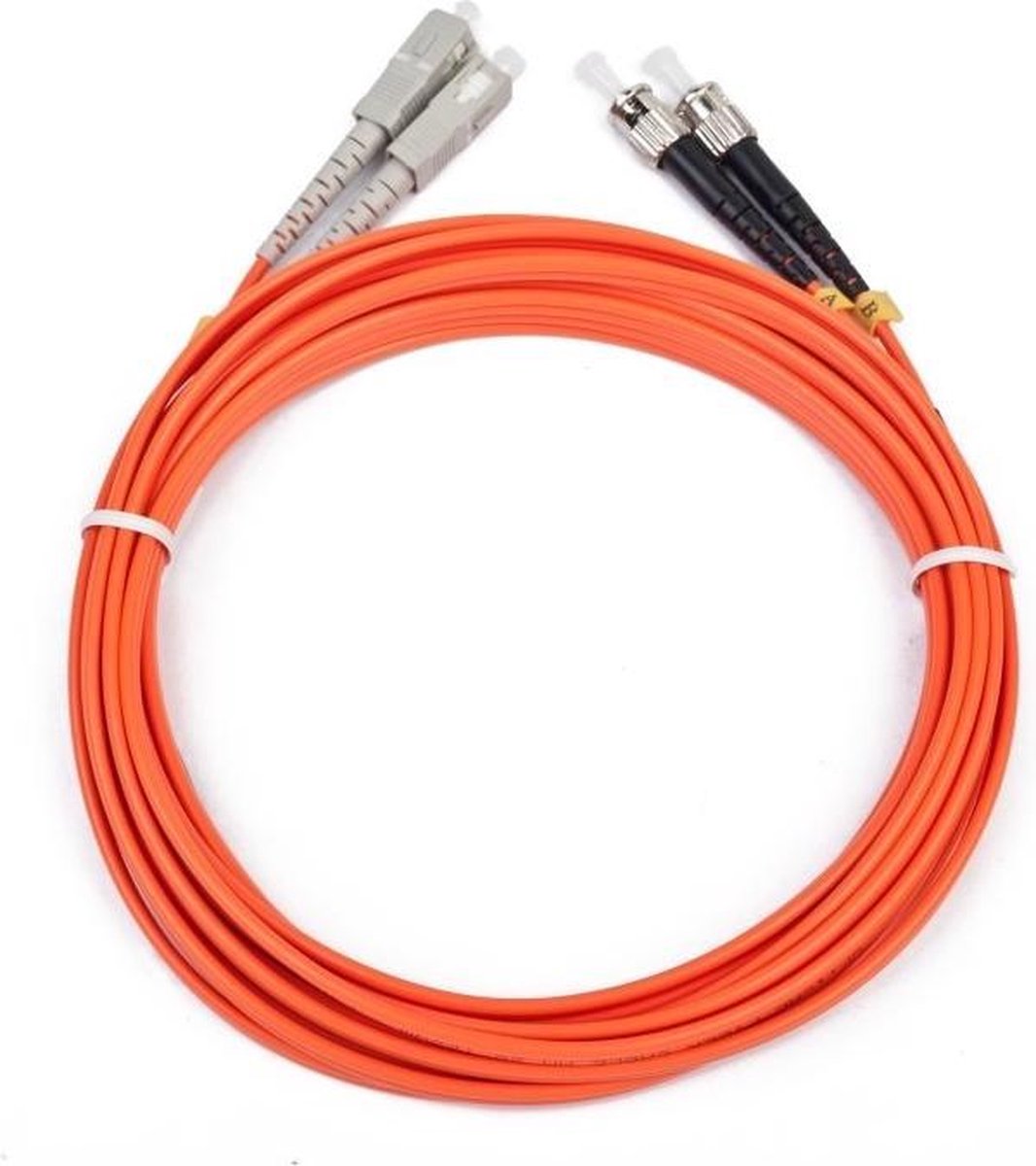 iggual IGG311479 Glasvezel kabel 5 m OM2 2x ST 2x SC Oranje