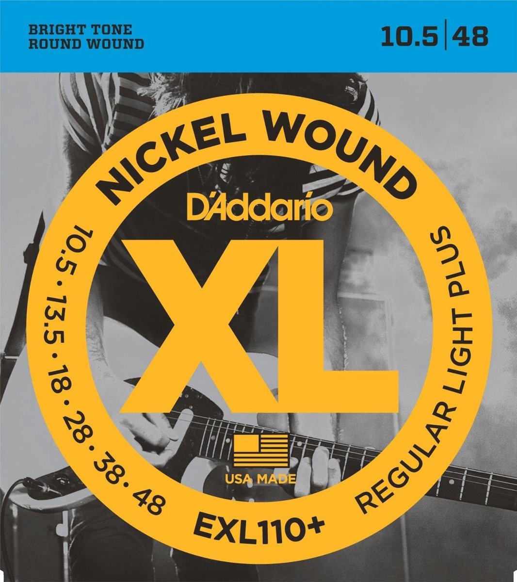 D'Addario EXL110+ snaar voor muziekinstrumenten Guitar Steel Electric 6 pc(s)