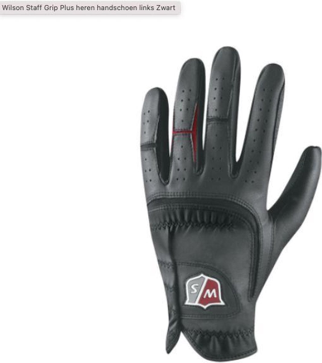 Wilson Staff Grip Plus heren handschoen links Zwart links M