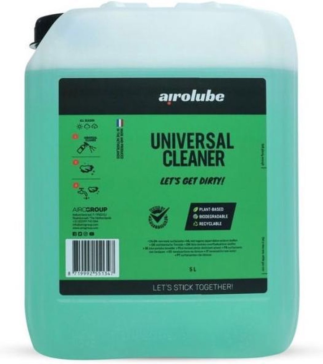 Airolube Universal Cleaner | Multifunctionele reiniger - 5000 ml