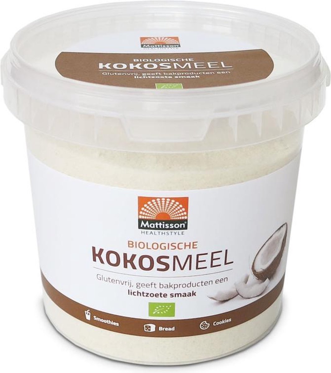Mattisson kokosmeel biolog. 500 gr
