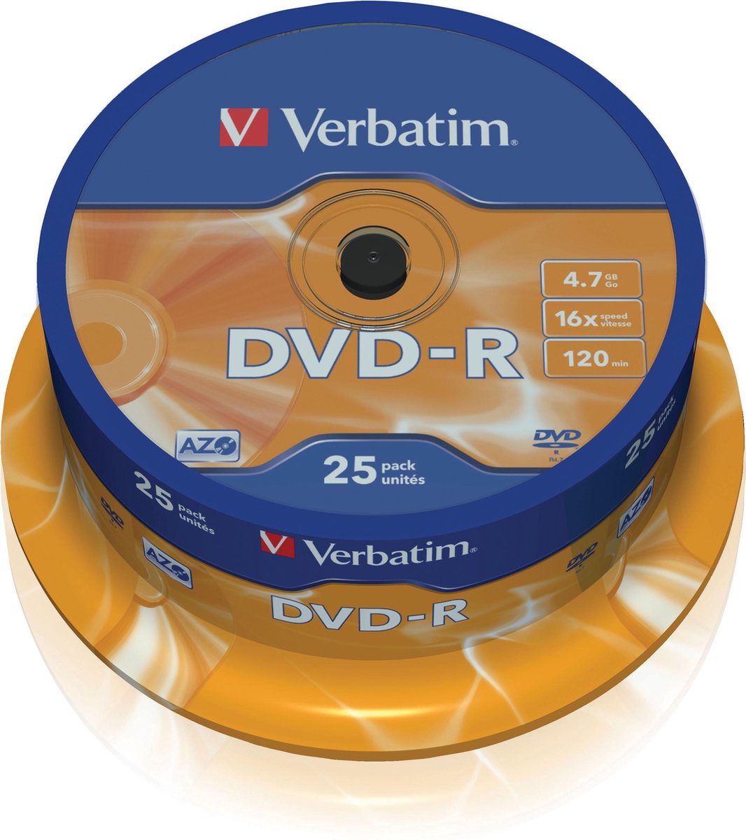 Verbatim 43522 AZO DVD-R Schijven - 25 Stuks / Spindel
