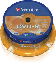 Verbatim 43522 AZO DVD-R Schijven - 25 Stuks / Spindel