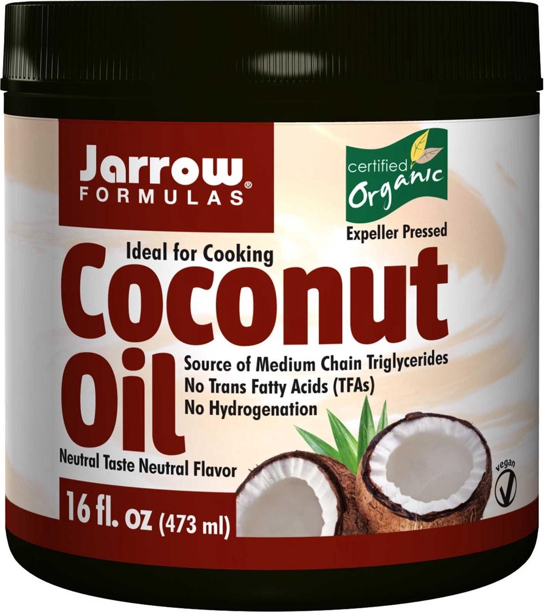 Organic Extra Virgin Coconut Oil (473 gram) - Jarrow Formulas
