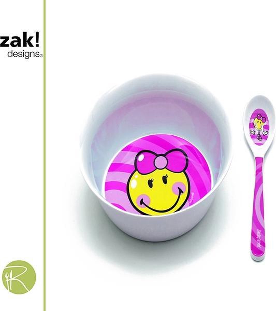 Ontbijtset smiley kids - girl