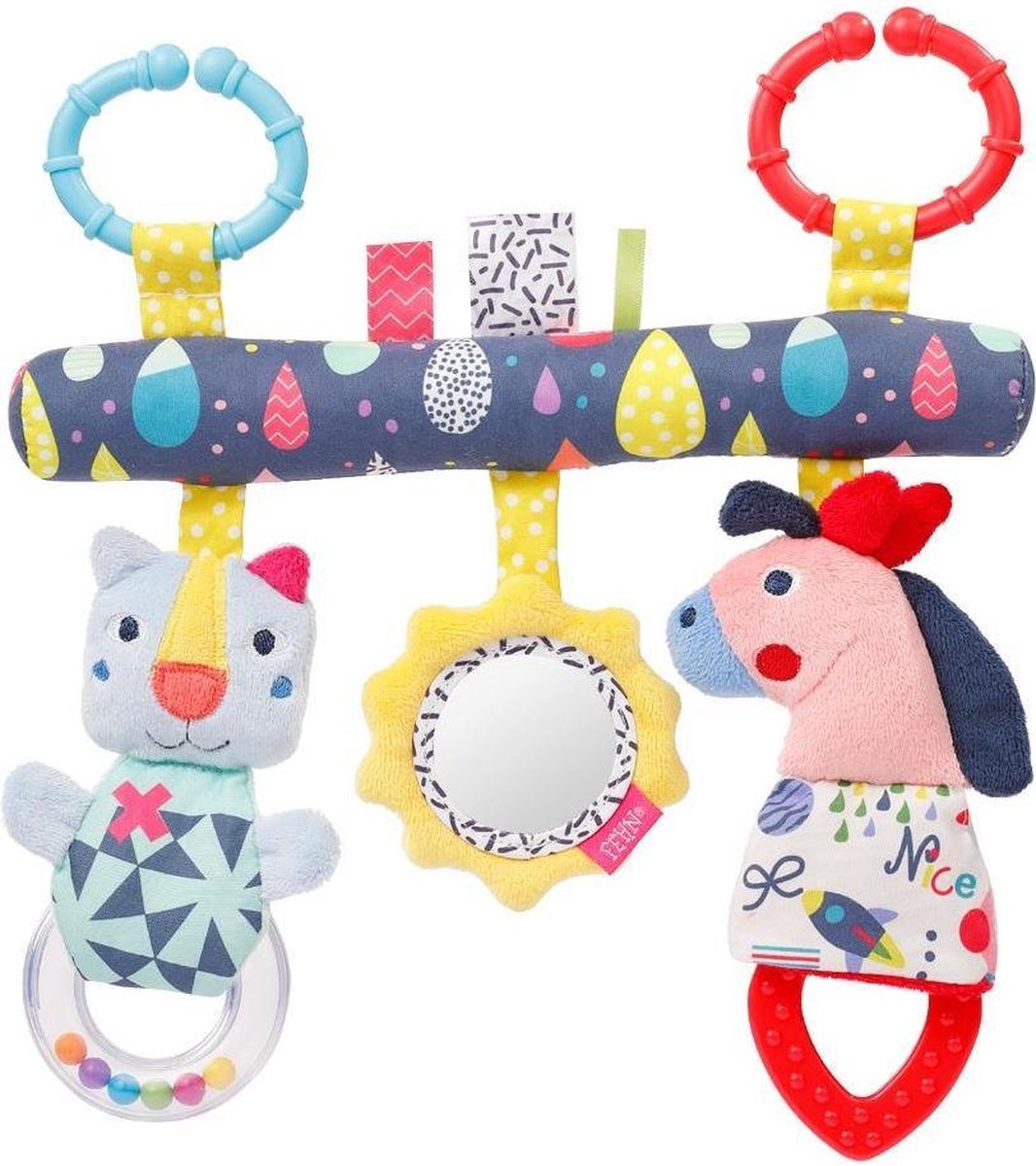 Fehn Kinderwagenspanner Color Friends Junior 23 Cm Pluche