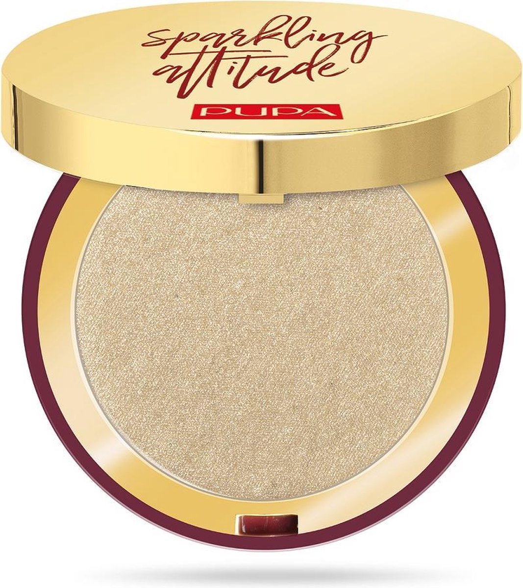 Pupa Sparkling Attitude Highlighter Compact 001 Lichtgewicht Goud 6g