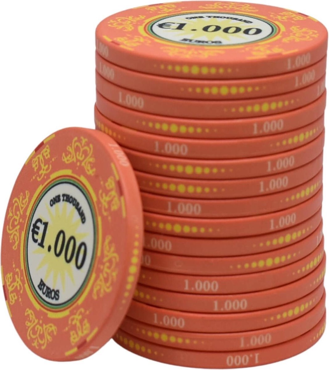 Macau deluxe keramische chips €1.000