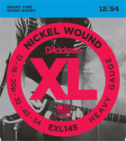 E-Git.snaren EXL145 12-54 nikkel omwonden