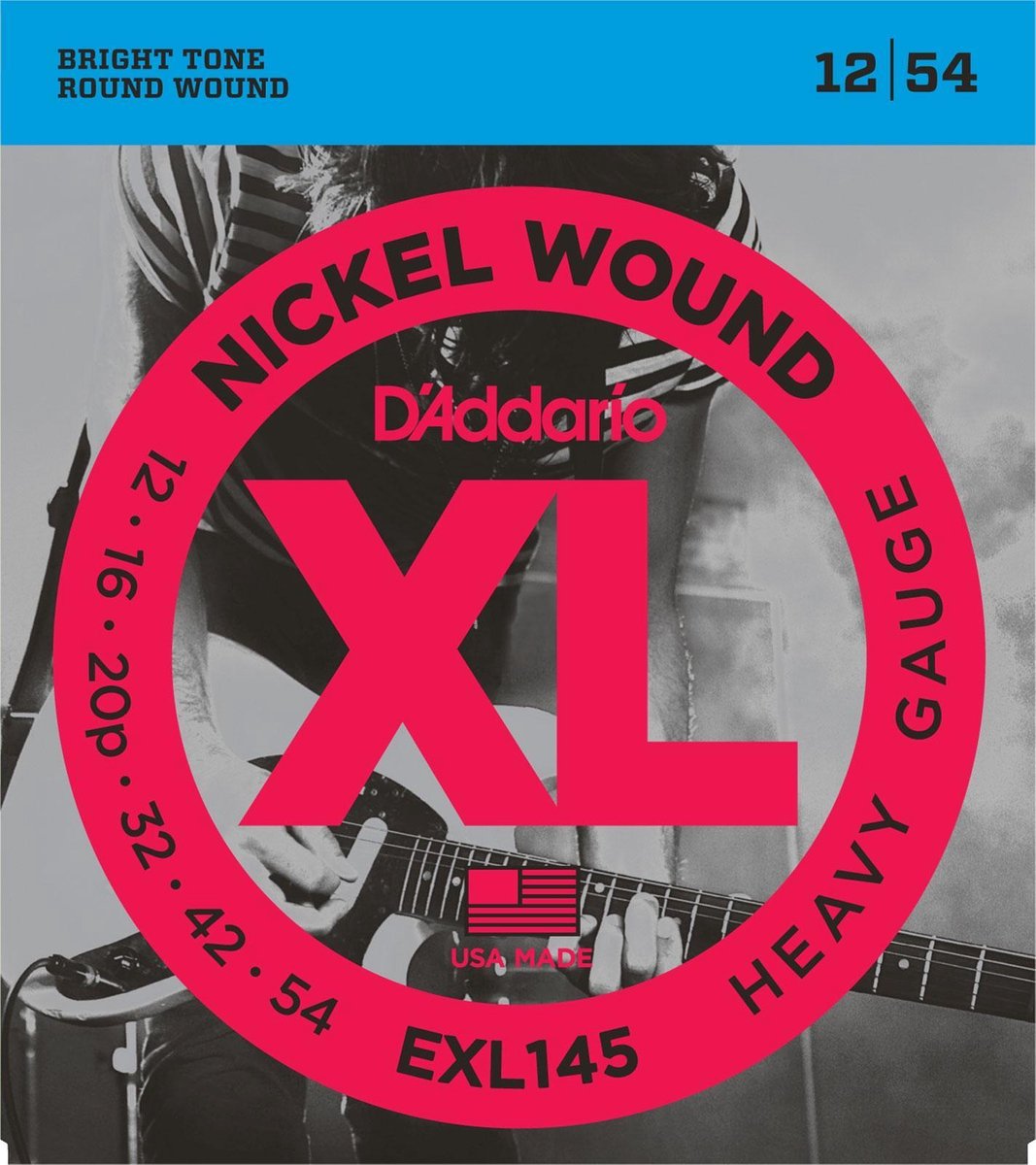E-Git.snaren EXL145 12-54 nikkel omwonden