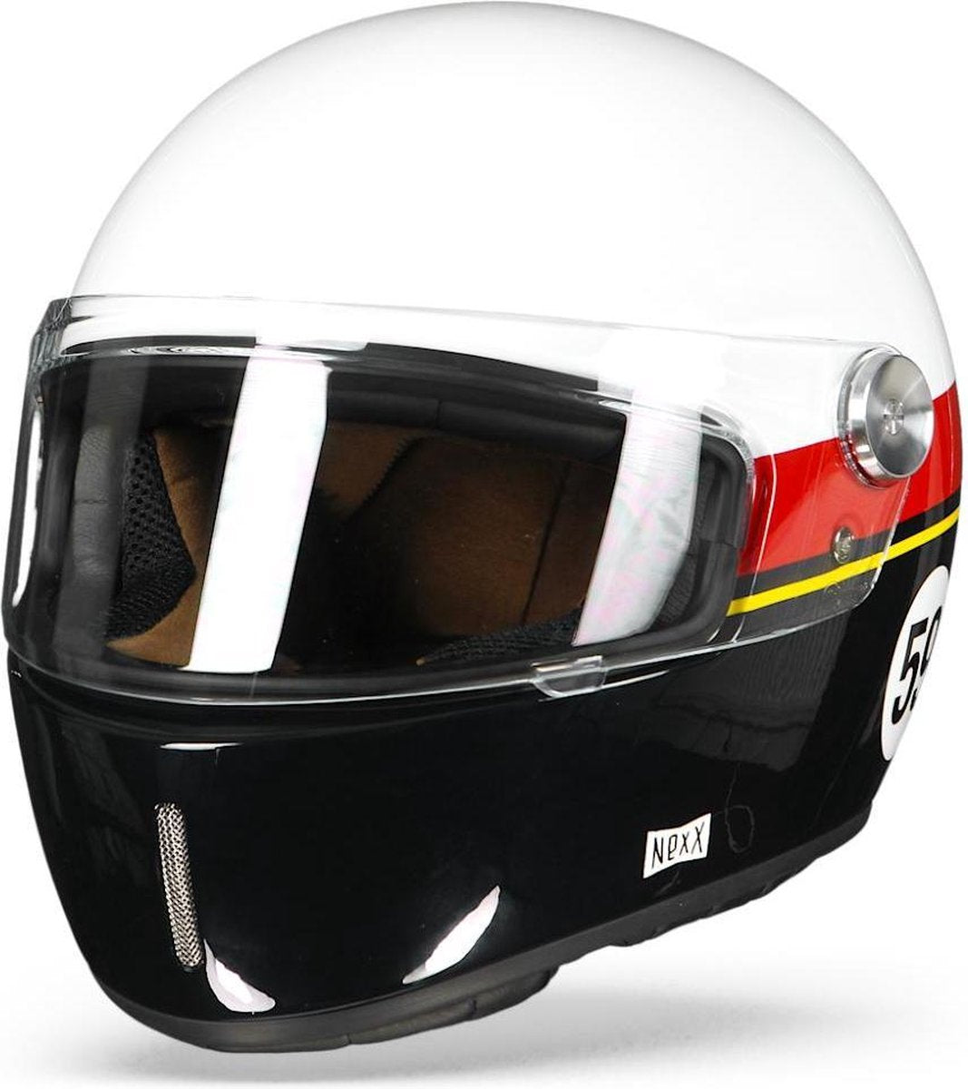 Nexx X.G100R Grandwin Wit Rood Blauw Integraalhelm - Motorhelm - Maat XXL