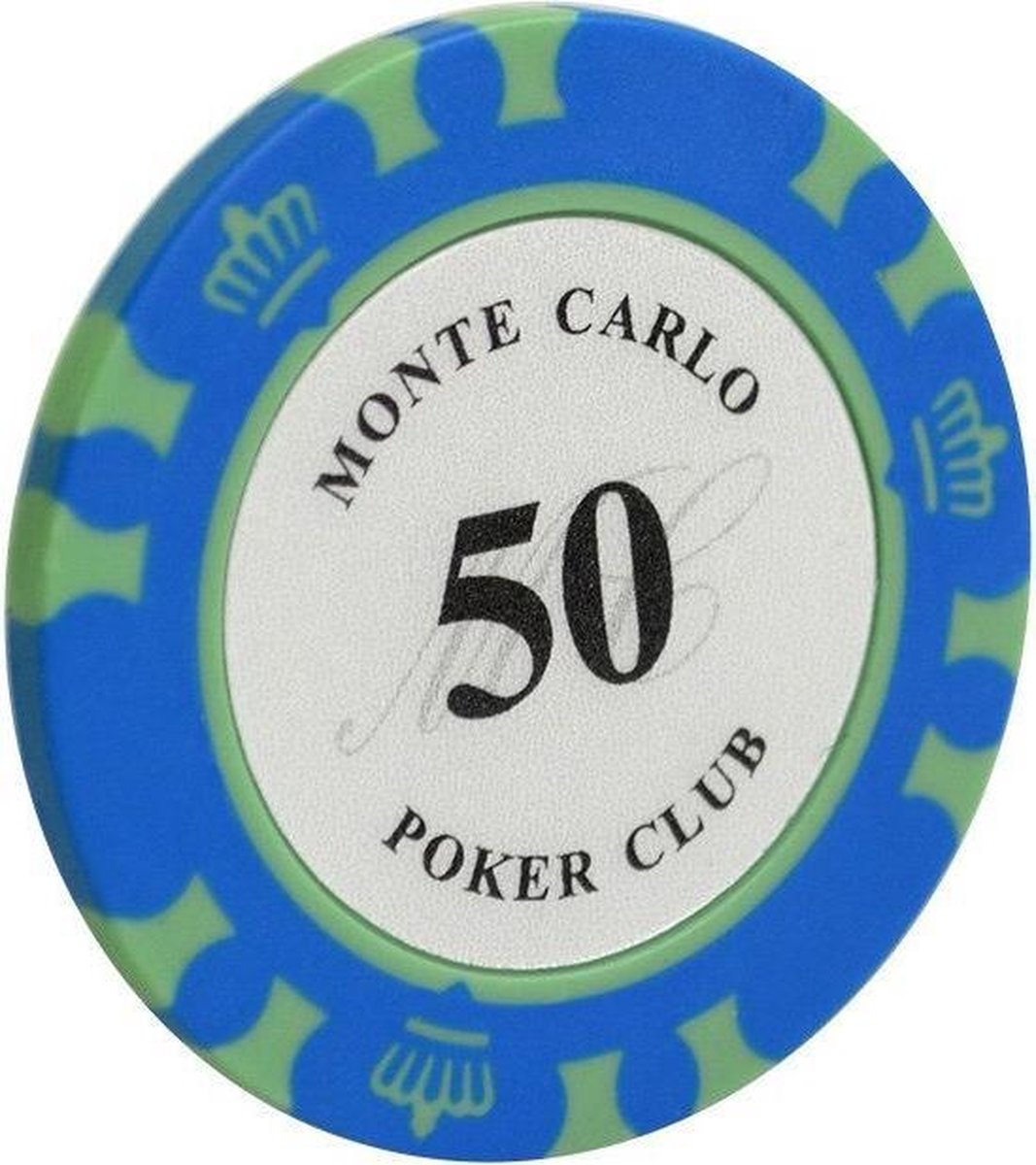 5 stuk Professionele Upscale Klei Casino Texas Poker Chips 14G waarde 50