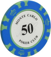 5 stuk Professionele Upscale Klei Casino Texas Poker Chips 14G waarde 50