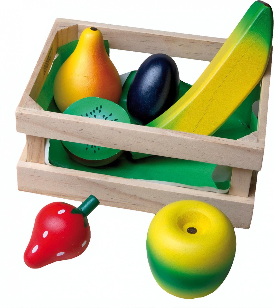Happy People Houten Krat Met Fruit 7-delig