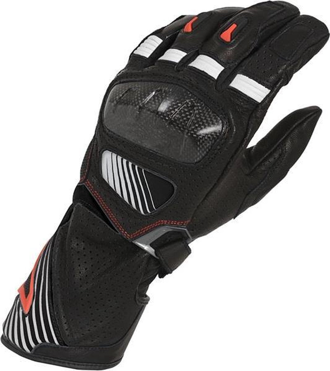 Macna Airpack Black White Motorcycle Gloves M
