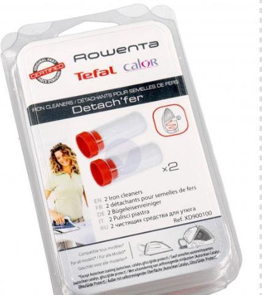 Reinigingsstick zoolreiniger strijkijzer 2 stuks Calor Seb Tefal  5936 v