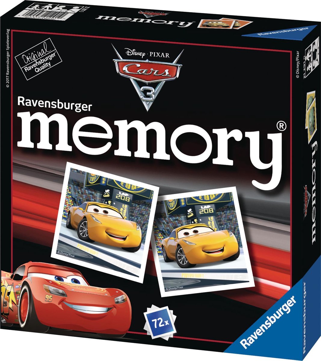 Ravensburger Disney Cars 3 memory 72 kaartjes