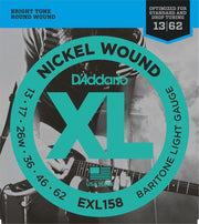 E-Git.snaren EXL158 13-62 nikkel omwonden