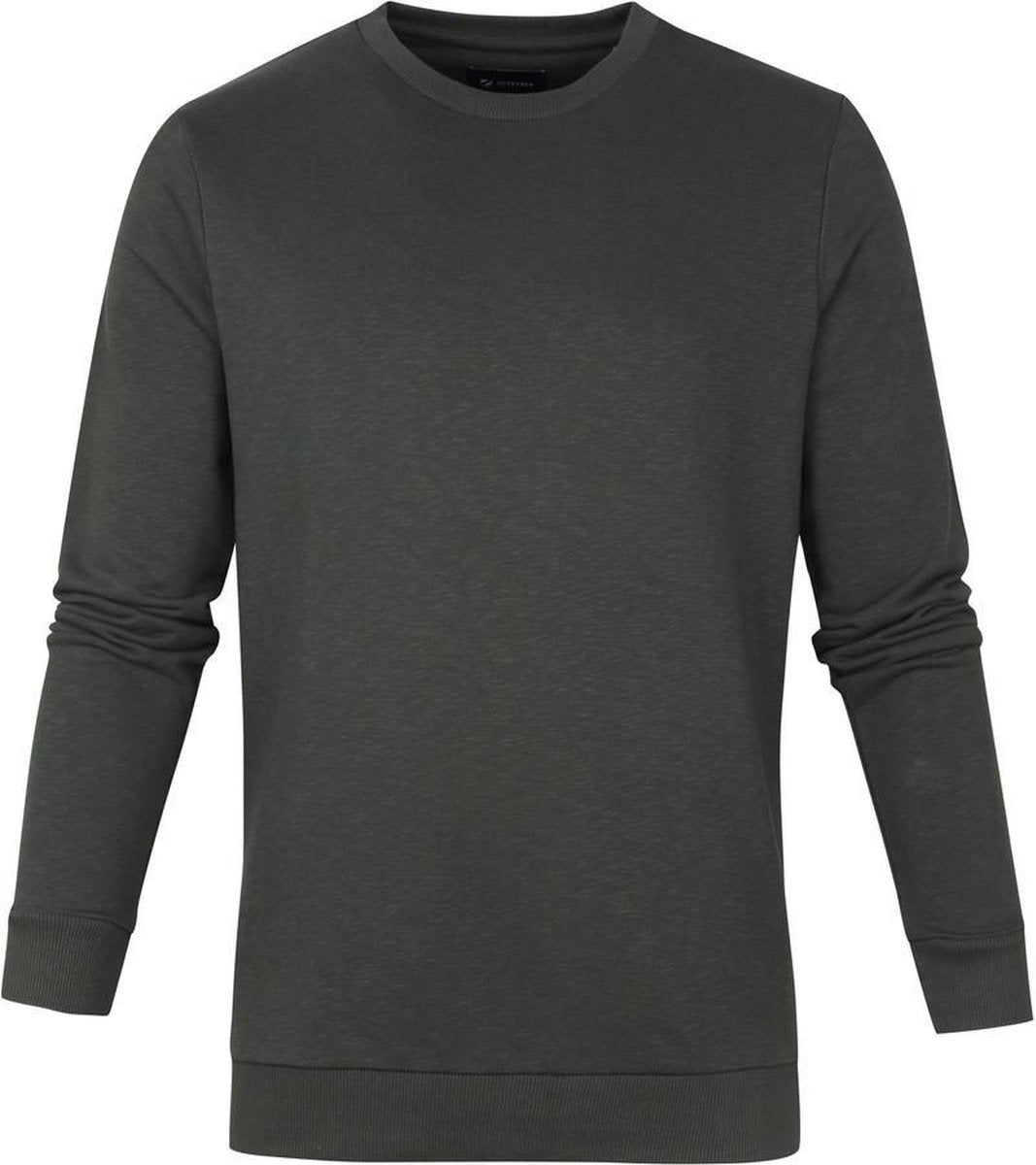 Suitable Respect Trui Jerry Donkergroen - maat 3XL