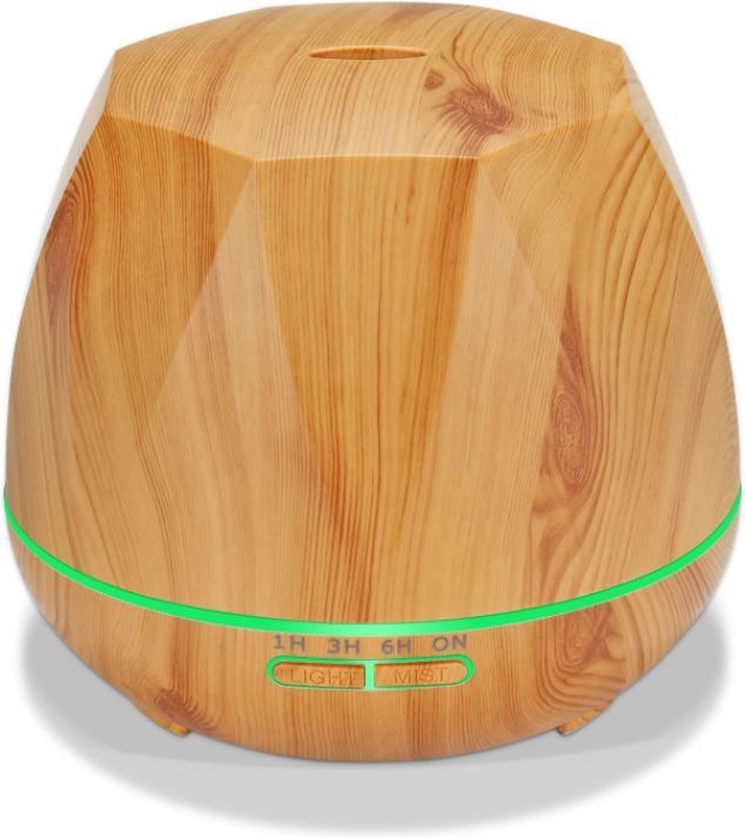 Itagala Geurverspreiders | Aroma diffuser Kubus | Aromatherapie | Ultrasone etherische olie verdamper en vernevelaar | 550ml | Luchtverfrisser en luchtbevochtiger met verlichting | Met afstandsbediening | Nieuw Design | Bruin