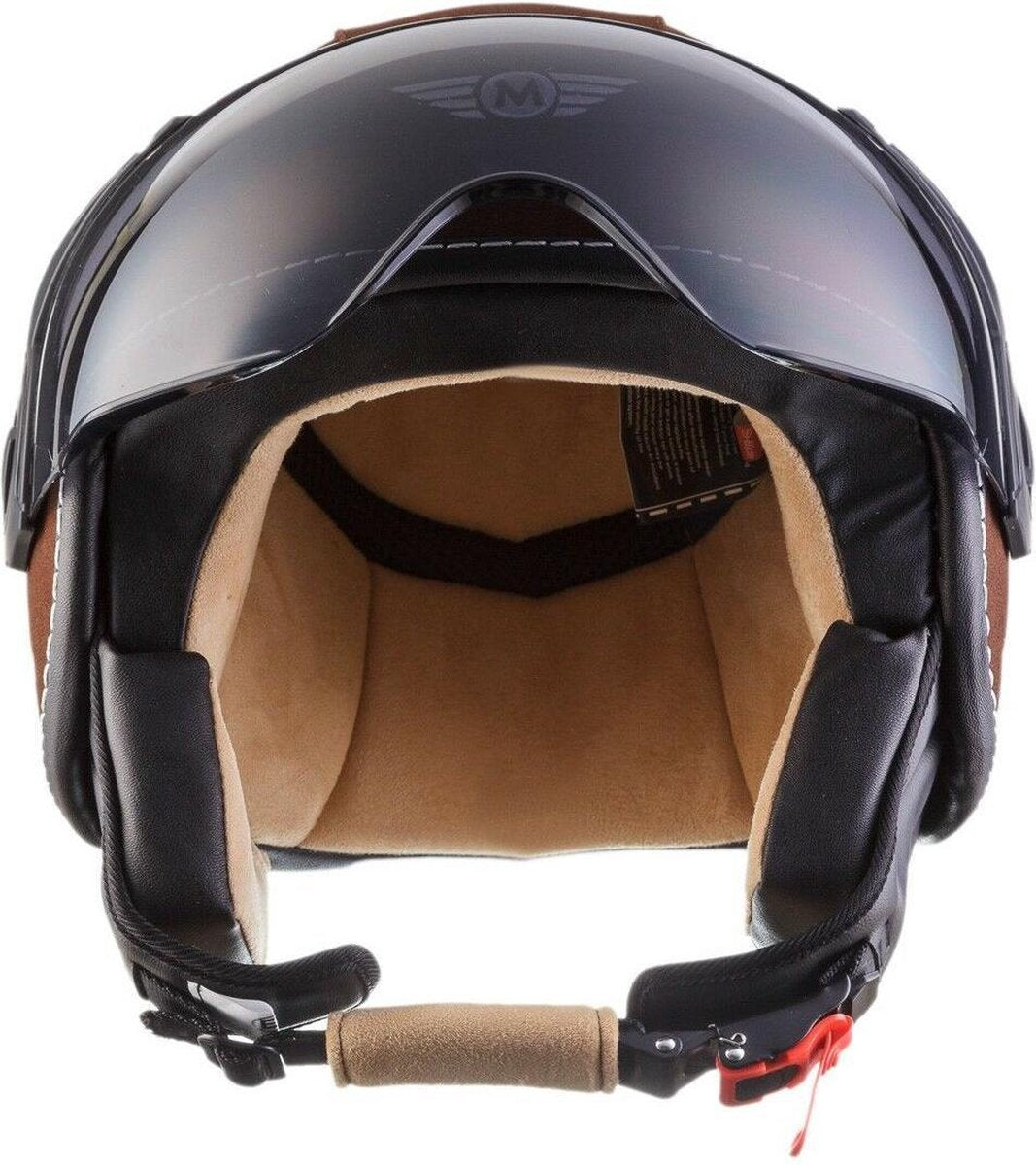 MOTO H45 Jethelm suede leer