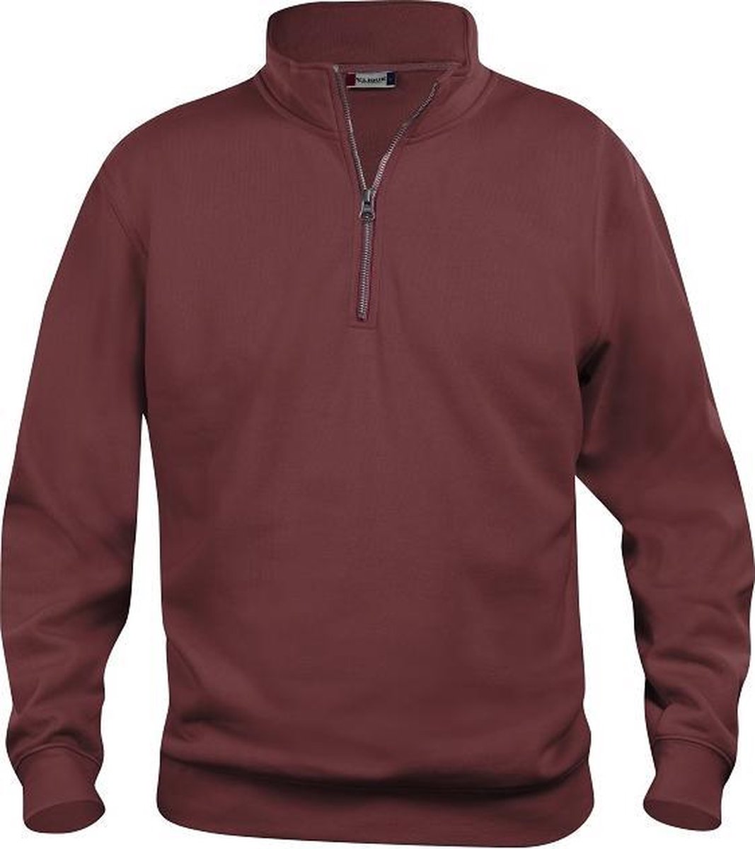 Clique Basic halfzip Bordeaux maat M