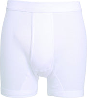 Gotzburg heren boxer lang doppelripp met gulp (1-pack) - wit -  Maat: 3XL