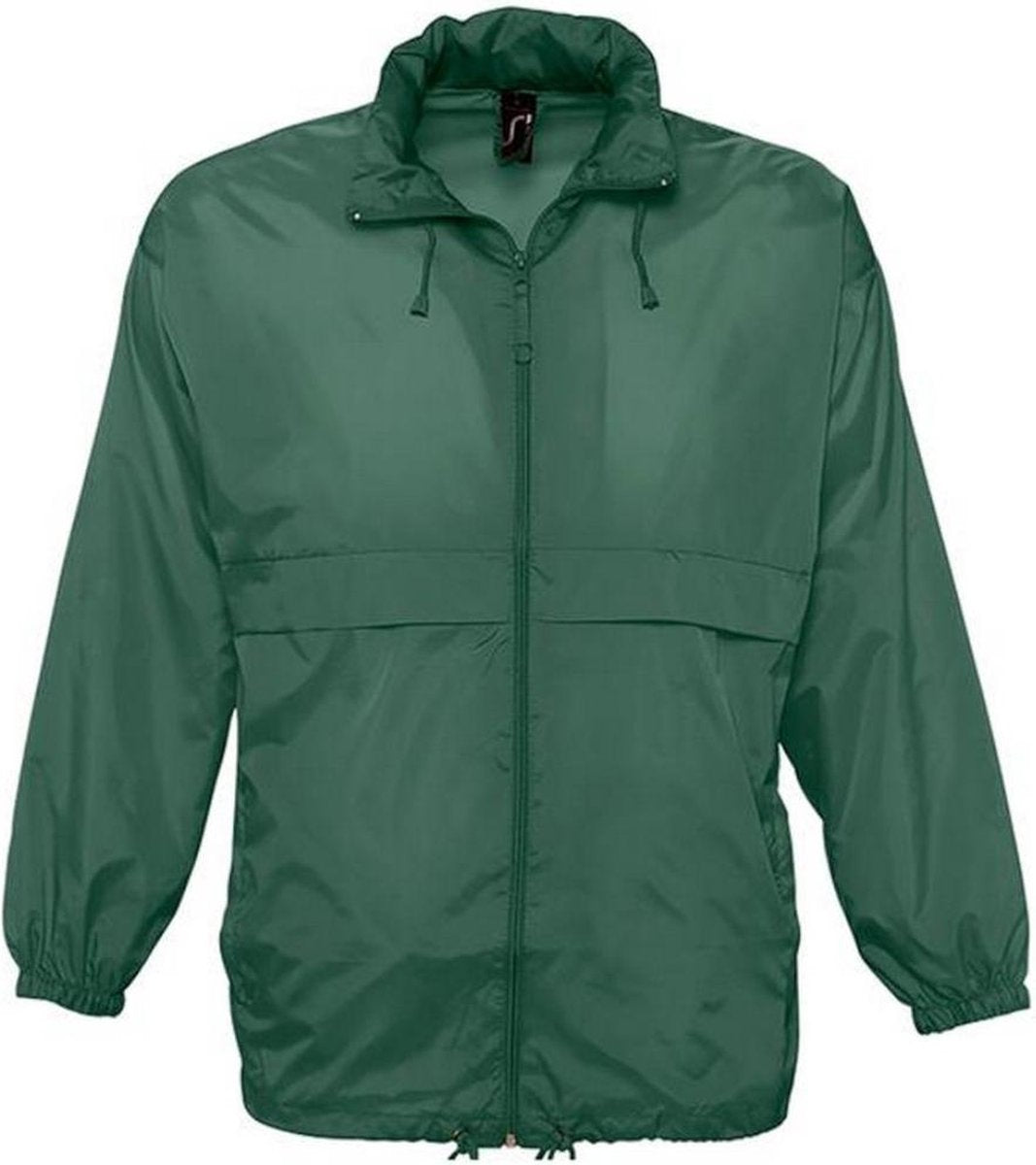 SOLS Unisex Surf Windbreaker Lichtgewicht Jasje (Bosgroen)