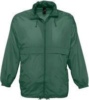 SOLS Unisex Surf Windbreaker Lichtgewicht Jasje (Bosgroen)