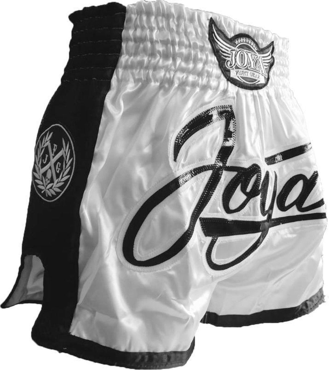 Joya Bangkok Kickboks Broekje Mesh - Wit / Zwart - XL