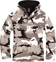 Urban Classics Windbreaker jacket -L- Fleece Wit/Grijs