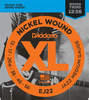 E-Git.snaren EJ22 13-56 nikkel omwonden