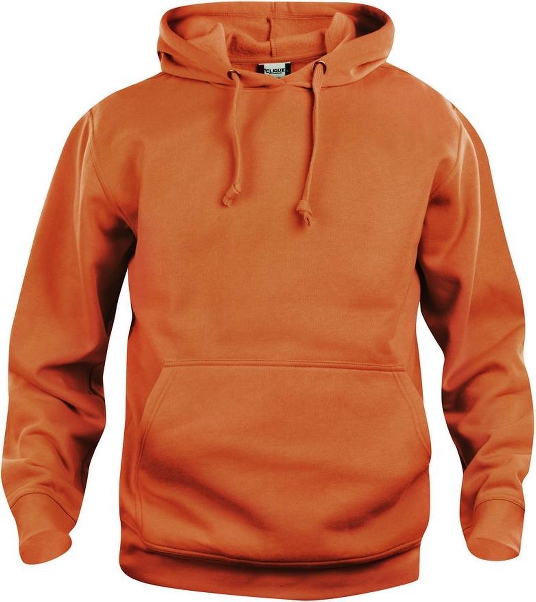 Basic hoody dieporanje xl