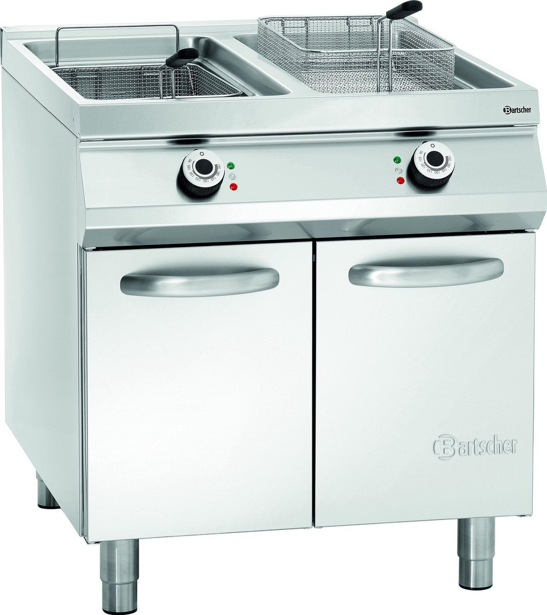 Elektrische friteuse met 2 binnenpannen