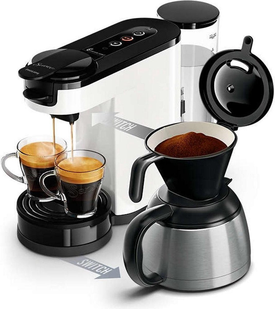 Philips HD6592/00 Senseo Koffiezetapparaat 1L 1450W Zwart/Wit
