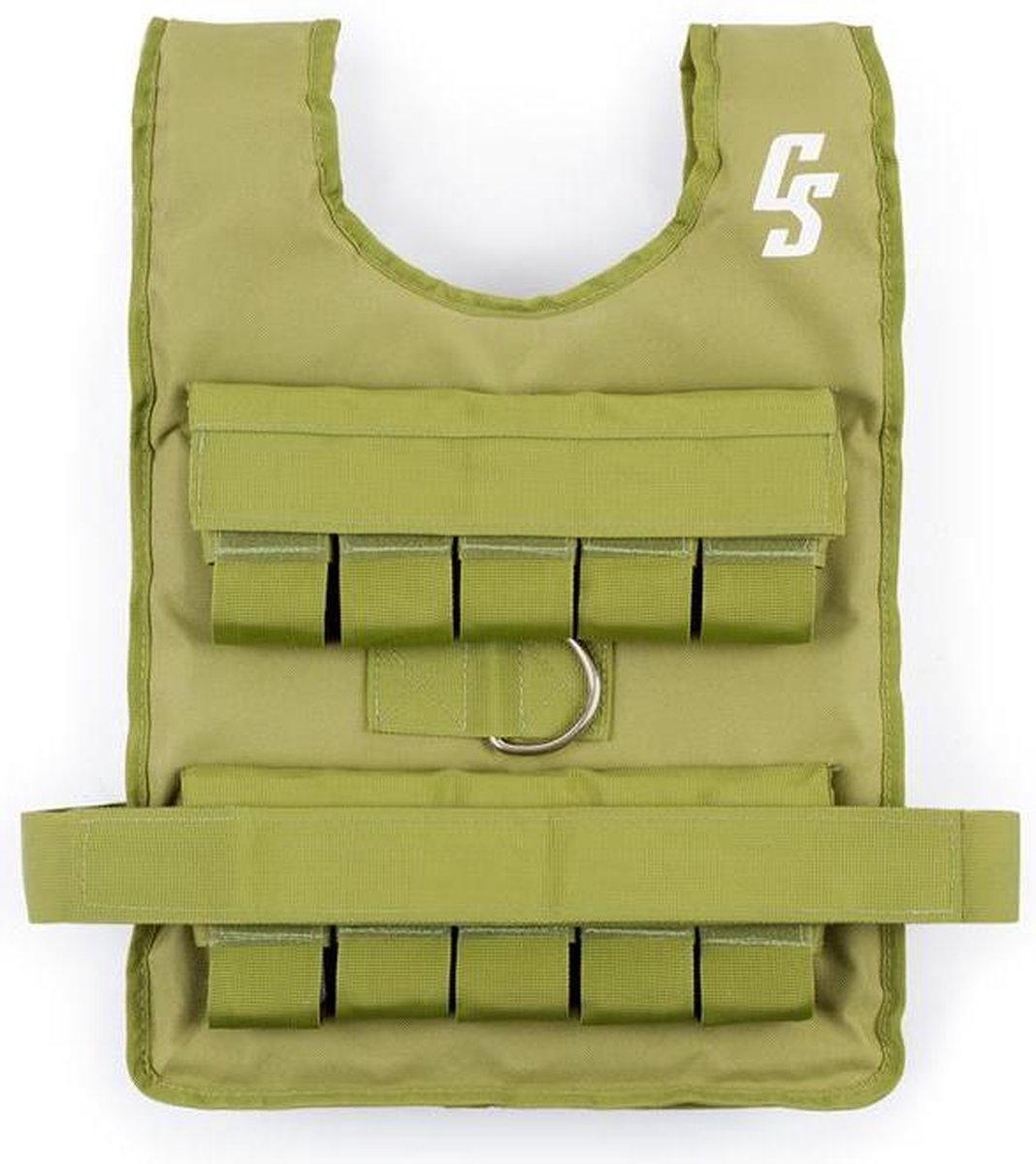 CAPITAL SPORTS Monstervest gewichtsvest 20 kg  voor uitbreiding van kracht- en duurtraining - Universeel geschikt - nylon