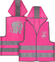 Reer Reflecterend Veiligheidsvestje Kind 'Olifant' Roze Maat M