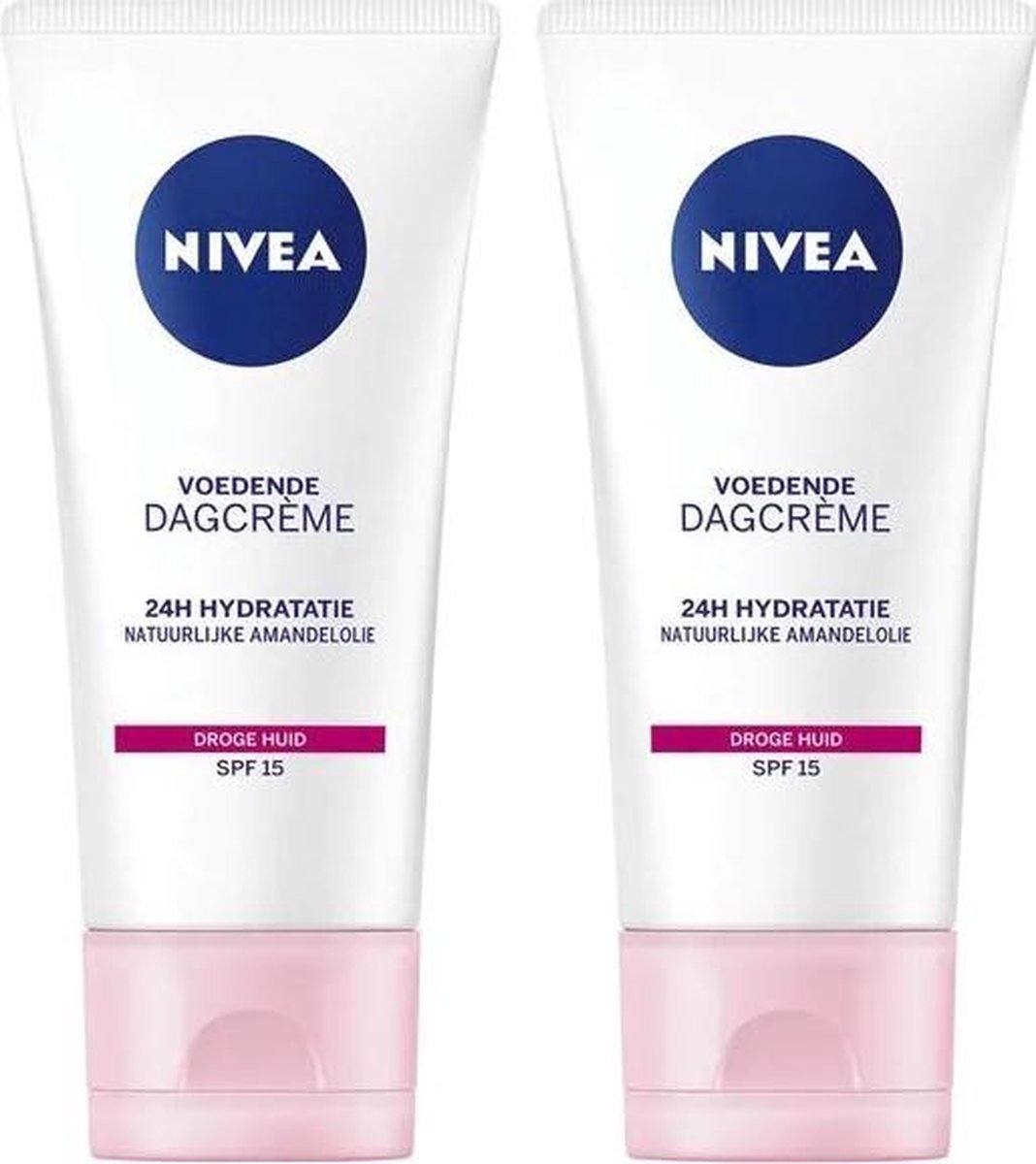 NIVEA Essentials verzachtende Droge/gevoelige huid Dagcrème - 2 x 50 ml - voordeelverpakking