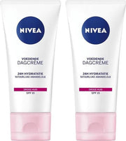 NIVEA Essentials verzachtende Droge/gevoelige huid Dagcrème - 2 x 50 ml - voordeelverpakking
