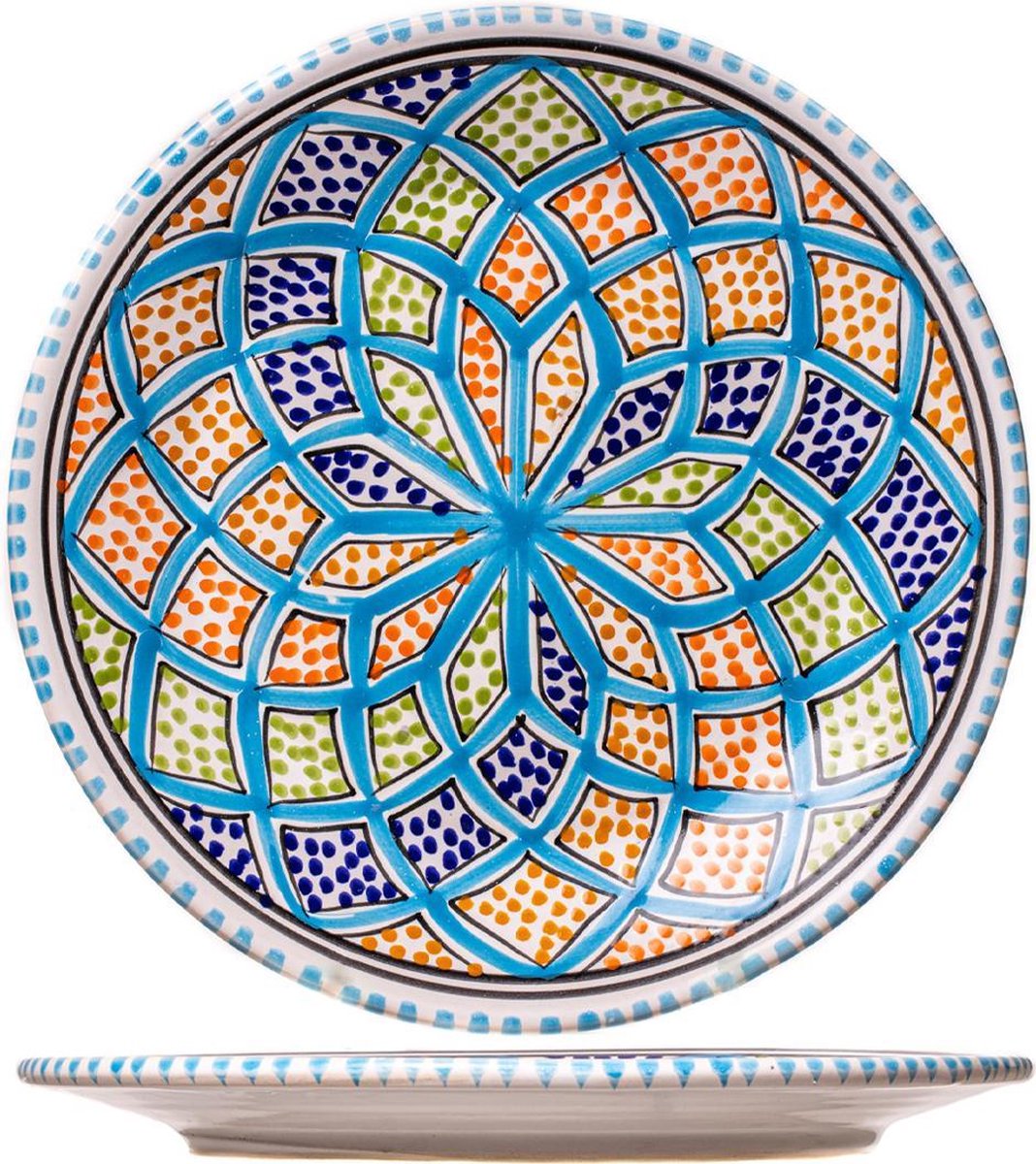 Sareva Dinerbord Turquoise Ø 28 cm
