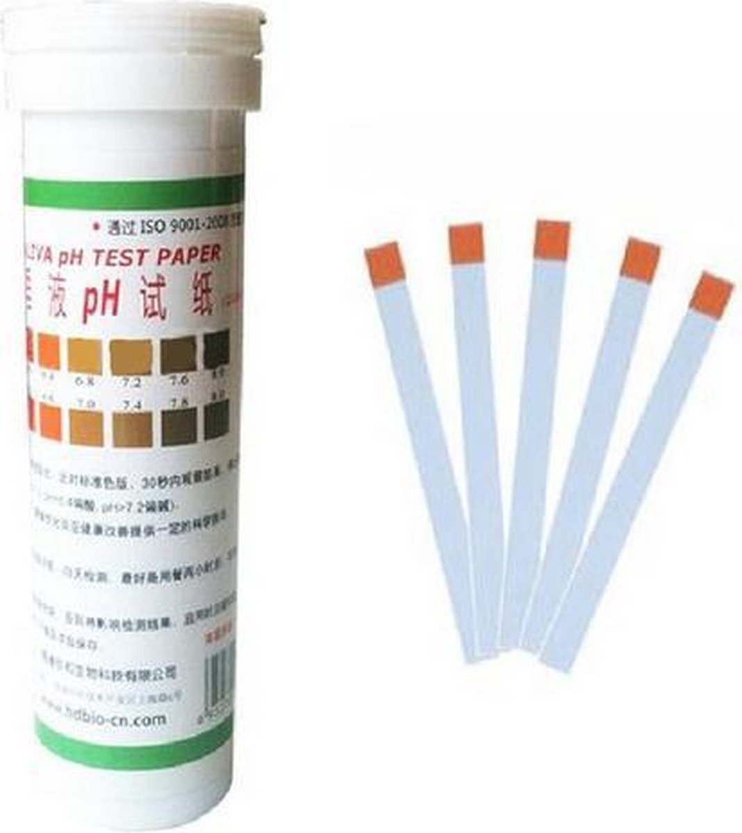 PH teststrips - Geen Chloor