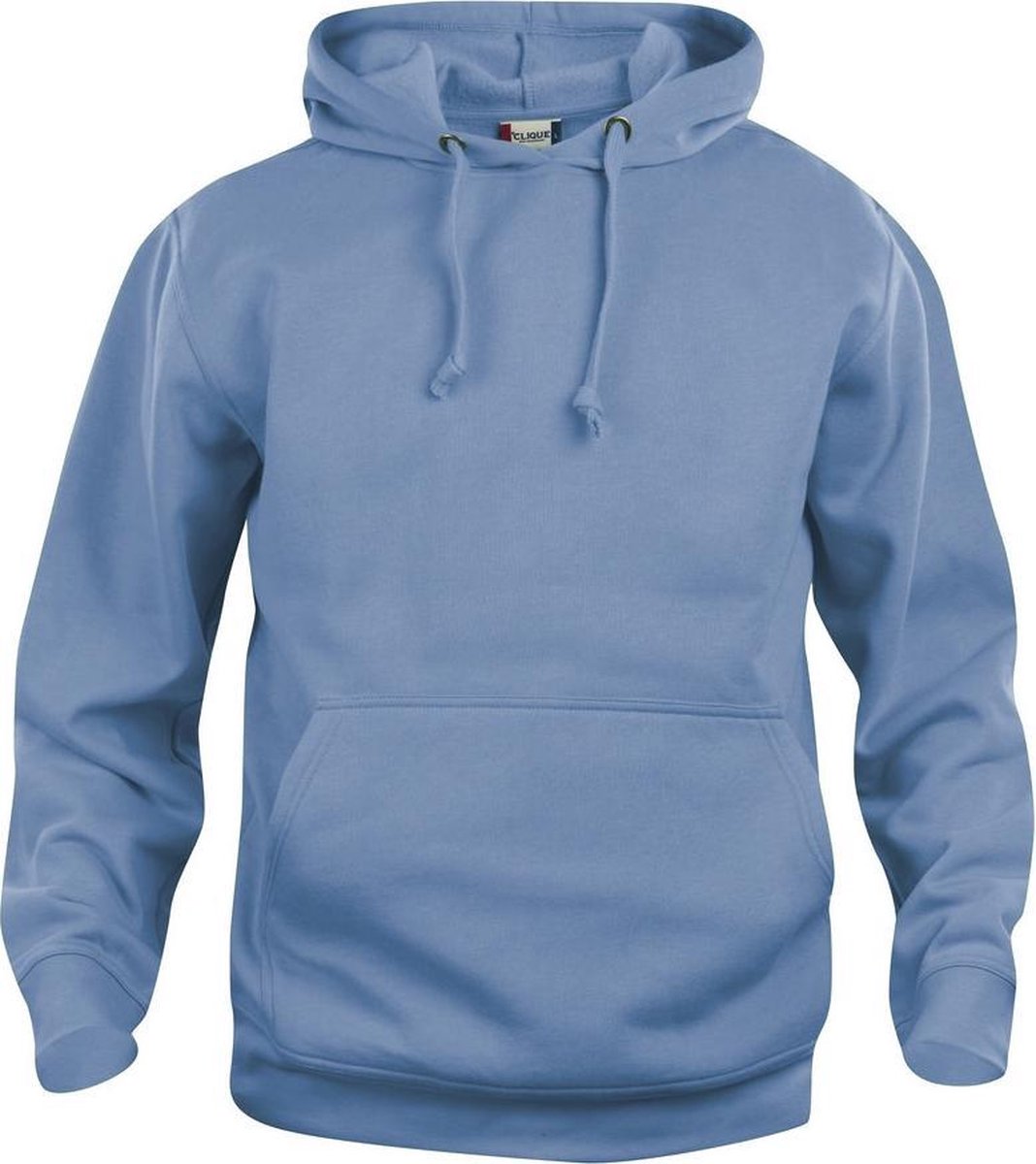 Clique - Sweattrui met Capuchon - Unisex - Maat XL - Lichtblauw