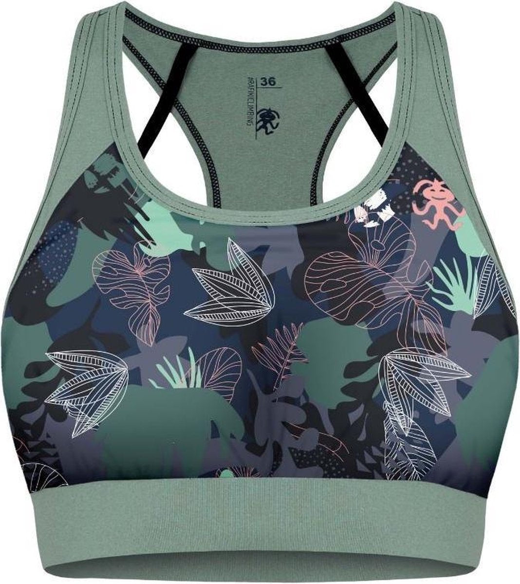 Rafiki Sportbeha Corona Dames Polyamide Groen Maat 40